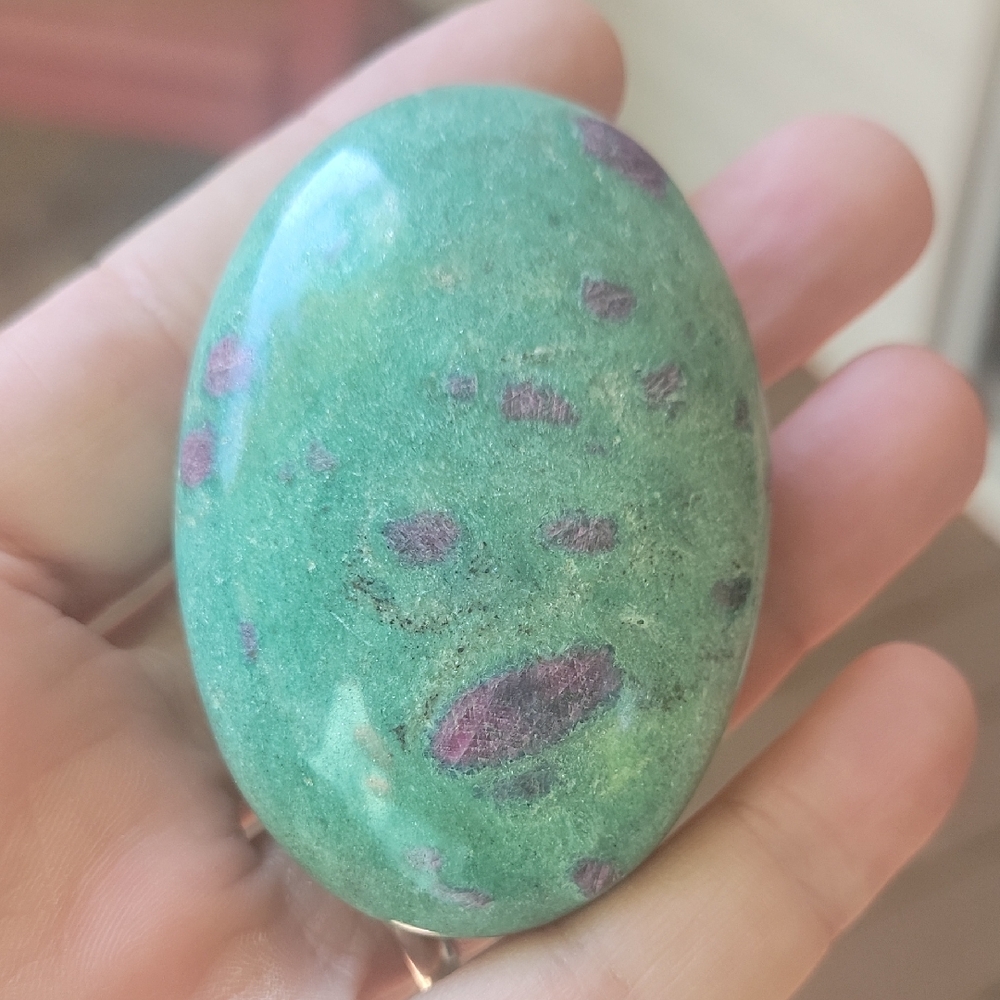 Ruby In Zoisite Palm Stone